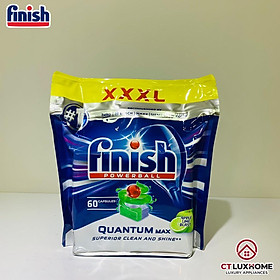 Viên rửa chén bát Finish Quantum Max loại 36 viên, 60 viên