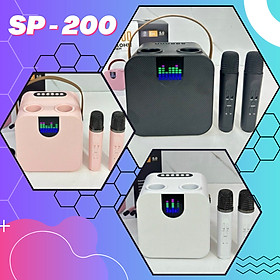 Loa Hát Karaoke SP 200 - kèm 2 Micro không dây bảo hành 12 tháng