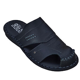 Dép Bít Mũi Nam Da Bò Thật TiTi ĐÔ Cao Cấp GSB2042d