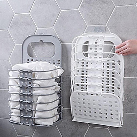 Mua Giỏ đựng quần áo treo tường gấp gọn thông minh (3379)  giỏ treo tường đựng quần áo đồ dùng nhà tắm