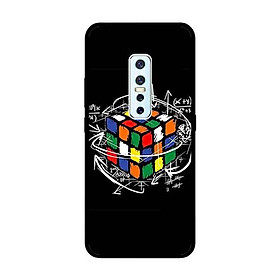 Ốp Lưng in cho Vivo V17 Pro Mẫu Rubik Toán Học - Hàng Chính Hãng