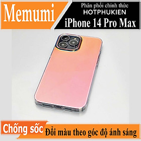 Ốp lưng chống sốc đổi màu cho iPhone 14 Pro Max (6.7 inch) hiệu Memumi Rainbow Iridescent Case thiết kế mặt lưng đổi màu theo góc nhìn, chống sốc cực tốt, chất liệu cao cấp - hàng nhập khẩu