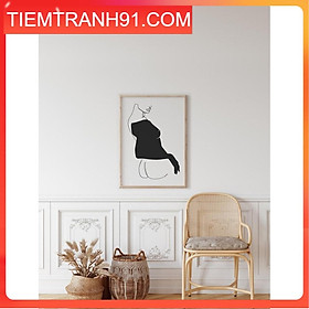 Tranh treo tường | Line art-Woman's Body Fine Line Print 84 , tranh canvas giá rẻ