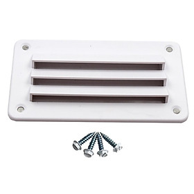 ABS Plastic Rectangular Louvered Vent for RV Boat Marine - 140mm x 79mm