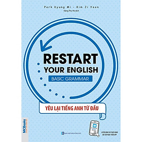 Hình ảnh Sách - Restart Your English (Basic Grammar) - Yêu Lại Tiếng Anh Từ Đầu - Học Kèm App Online - MC