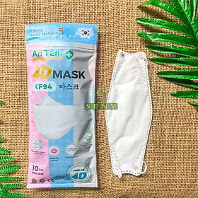 Combo 5 túi khẩu trang kf94d 4d mask Hàn Quốc 4 lớp kháng khuẩn ngăn bụi mịn thông thoáng An Tâm túi gồm10 cái_x5AT4DO