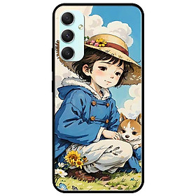 Ốp lưng cho Samsung A14 - A24 - A34 - A54 - Cô Gái Và Cún Con - Hàng Chính Hãng
