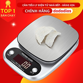 Mua Cân Tiểu Ly Điện Tử Nhà Bếp 3kg - 0.1g - Cân Tiểu Li Làm Bánh  Cân Yến  Cafe  Hoa Quả Mini Chính Xác - Hàng Chính hãng dododios