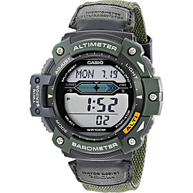 Đồng Hồ Casio SGW300HB-3AVCF Đa Năng Với Dây Nylon Xanh Lá