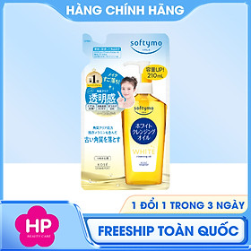 Dầu Tẩy Trang Dưỡng Sáng Da Kose Softymo White Cleansing Oil (03 Phân Loại)