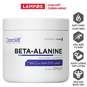 Chính hãng Thực phẩm bổ sung Ostrovit Beta Alanine 200g Không mùi Nhập