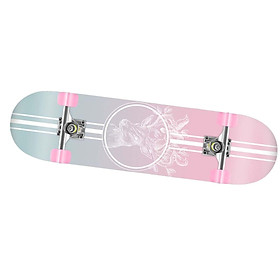 Complete Skateboard for Beginners Women Man Teens Mute Boys Girls Maple
