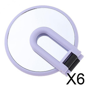 6xFolding Handheld Magnifying Double Sided Makeup Tabletop Travel Mirror 2X Magnifying