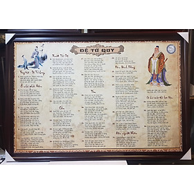 Mua TRANH CHỮ IN DẦU CAO CẤP - ĐỆ TỬ QUY (kích thước 90cm *130cm)
