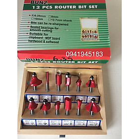 Mua Bộ mũi phay gỗ cot 6.35mm 12mũi