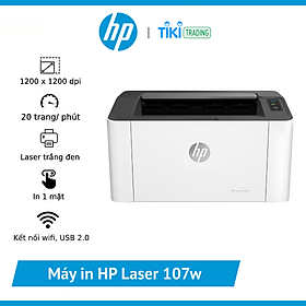 Máy in Laser trắng đen HP 107w Printer (In, Wifi, Trắng)_4ZB78A - Hàng Chính Hãng