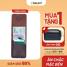 Ví Bóp Nam Nữ Nhỏ Gọn Thời Trang Độc Đáo Da Bò Handmade Galaxy Store GVU01 (11x8cm)