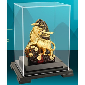 Tượng hổ dát vàng 24k(22x17x13cm) MT Gold Art- Hàng chính hãng, trang trí nhà cửa, phòng làm việc, quà tặng sếp, đối tác, khách hàng, tân gia, khai trương 