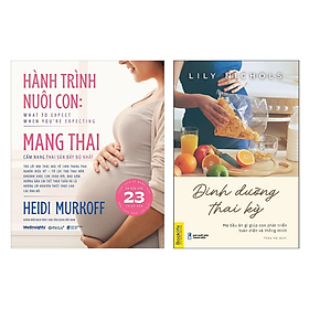 Hình ảnh Combo 2 Cuốn Sách Thai Giáo: Hành Trình Nuôi Con Mang Thai - Cẩm Nang Thai Sản Đầy Đủ Nhất + Dinh Dưỡng Thai Kỳ (Bà Bầu Ăn Gì Giúp Con Phát Triển Toàn Diện Và Thông Minh)