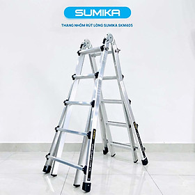 Mua Thang nhôm rút lồng đa năng SUMIKA SKM405 - Chữ A cao nhất 2.5m  chữ I cao nhất 5.0m  tải trọng 300kg