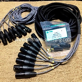 Mua Dây micro trống dài 9m loại 08 đầu Jack canon đực cái  dây chuyên dùng micro Drum  dây micro canon  mua dây micro  dây m