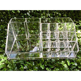 Mua Khay đựng son đựng mỹ phẩm 16 ô mika chắc chắn