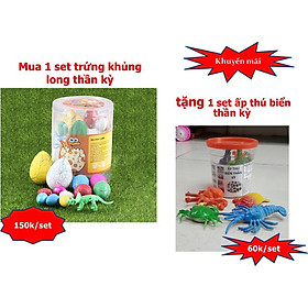 Đồ Chơi Trứng khủng long thần kỳ set 12 quả và 1 Khủng long hoá thạch - SP348836