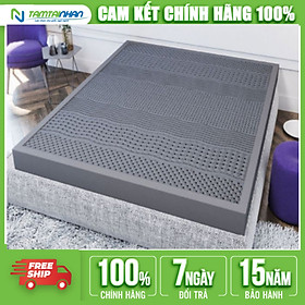 Nệm Cao Su Thiên Nhiên Kim Cương Viplux - 7’Zone Massa Siêu Kháng Cháy