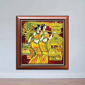 Mua Tranh Bán Khỏa Thân Cô Gái Dân Tộc - Tranh Nghệ Thuật Độc Đáo Canvas W1158