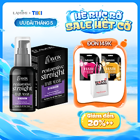 Kem Duỗi & Hấp Tóc 2in1 Keratin Lavox 70ml - Duỗi Hấp Tại Nhà Dưỡng Tóc Mềm Mượt Lamimi Chính Hãng