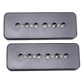 3X 2 Replacement Guitar Humbucker Pickup Slug Bobbin Cover 50/52mm Pole Spacing