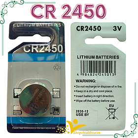 Mua Pin cr 2450 vỉ 1 viên sử dụng cho điều khiển ô tô  thiết bị điện tử