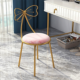 Mua Ghế Bàn trang điểm hiện đại đệm êm ái cao cấp Chân kim loại bền đẹp - Ghế Bàn phấn Đa năng sang trọng GTD001 Giao màu ngẫu nhiên