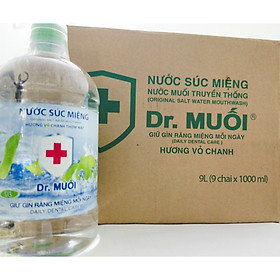 Nước Súc Miệng Dr. Muối 1000ml combo 9 chai