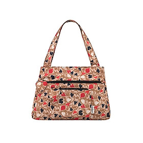 Cath Kidston - Túi đeo vai/Recycled Rose Medium Shoulder Bag - Marble Hearts Ditsy - Brown -1041521