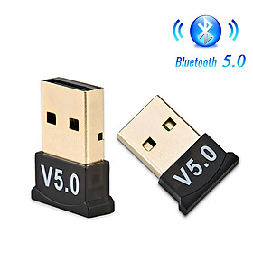 Hình ảnh Bộ thu phát Bluetooth, thiết bị hỗ trợ thu phát nhạc không dây Nano USB 5.0 Bluetooth dành cho Laptop, Máy tính để bàn, Tivi