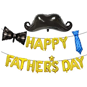 Biểu Ngữ Chúc Mừng Trang Trí Bữa Tiệc - Happy Fathers Day 2Set 2 Cái