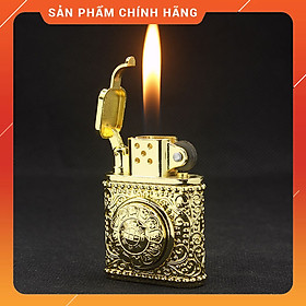 Mua Hộp Quẹt Bật Lửa Gas Đá 1804-26 Họa Tiết Vòng Xoay 12 Con Giáp Độc Đáo - Hàng Full Hộp