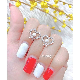 Đôi Bông Tai Nữ Bạch Kim Hàng Cực Đẹp 040130321 - Được Đổi Trả Trong Vòng 07 Ngày - Bảo hành lên đến 03 tháng