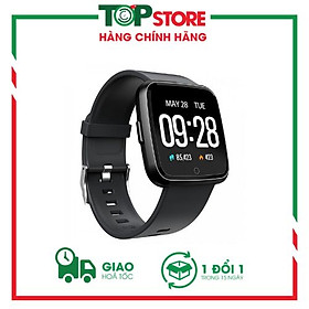 Mua Đồng hồ thông minh theo dõi sức khỏe smartwatch Colmi Y7P dây cao su (Đen) - Hàng chính hãng