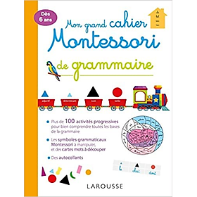 [Download Sách] Sách luyện kĩ năng tiếng Pháp - Mon Grand Cahier Montessori De Grammaire 