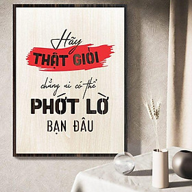 Mua Tranh gỗ decor truyền cảm hứng  Hãy thật giỏi  chẳng ai có thể phớt lờ bạn đâu 
