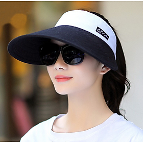 Mũ nữ nửa đầu chống nắng chống tia UV phong cách Hàn, nón rộng vành nữ mới