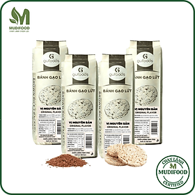 Combo 4 Gói Bánh Vị Huyền Mễ, Superfoods, Cỏ Ngọt, Muối Hồng, Bánh Gạo Lứt Ăn Kiêng Gufoods 170g - Bổ Sung Dinh Dưỡng Cho Người Ăn Chay, Ăn Kiêng, Ăn Vặt Healthy, Eatclean, Tập Gym