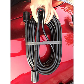 Mua Dây cao áp lõi thép dành cho máy rửa xe 15M tặng kèm khớp nối đồng ren 22MM