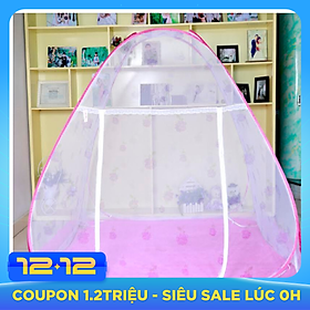 Màn chụp tự bung không đáy chống muỗi cao cấp 1m6x2m (hàng việt nam) - Giao màu ngẫu nhiên