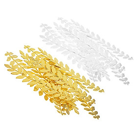 20 Pcs Long Leaf Branch Shape Pendant Charms For DIY Jewelry, Necklace, Bracelet, Earrings