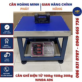Mua CÂN ĐIỆN TỬ GHẾ NGỒI 100kg - 150kg - 300kg NINDA AD6. CHUYÊN DÙNG CHO NHÀ XƯỞNG  NHÀ HÀNG. (cân tích điện).   CÂNHOÀNGMINHPHÁT