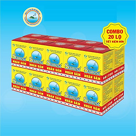 Combo 20 lọ Nước Yến sào Khánh Hòa Sanest Fucoidan Nhân sâm đóng lọ 70ml -