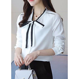 Áo sơ mi thắt nơ tami